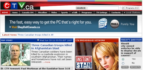 Troop Support Poll on CTV